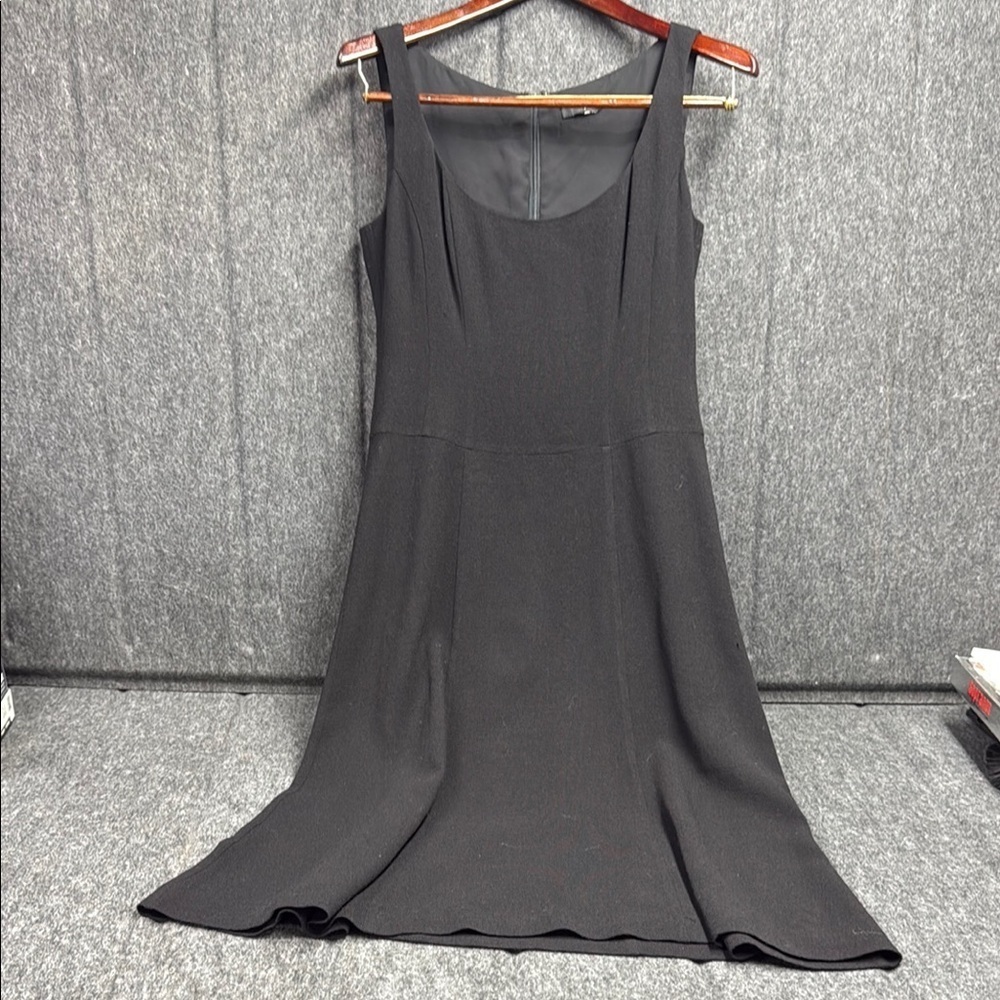 J. Crew black A-line Midi Dress Scoop Neck Sleeveless - Picture 1 of 4